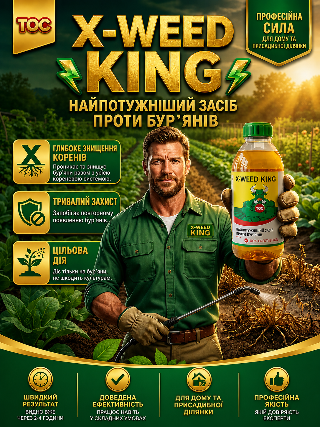 Гербіцид та засіб боротьби з кореневою гниллю!
